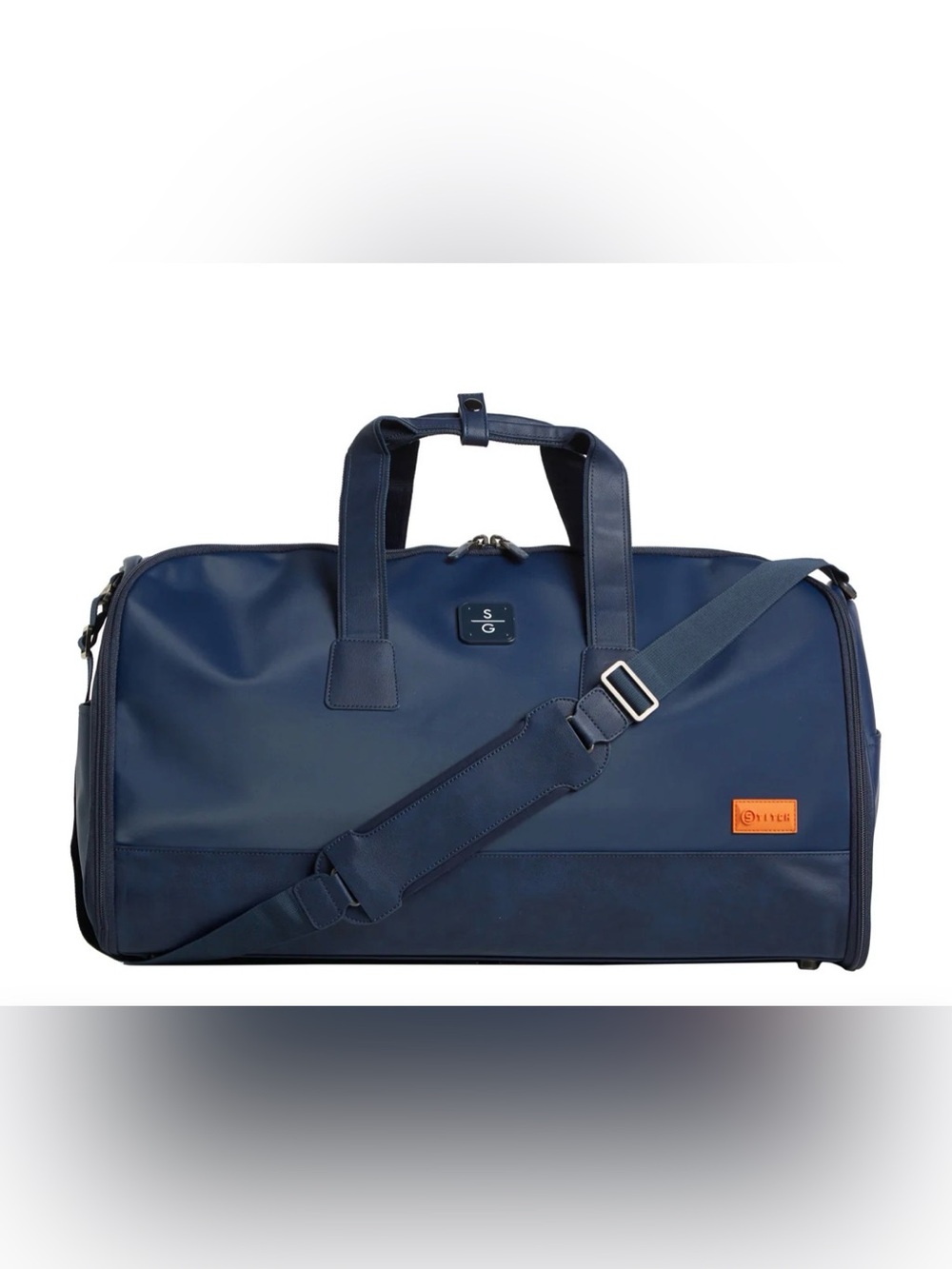Stitch Golf Garment Bag w/Handles Duffel Case, Navy Blue strap incl